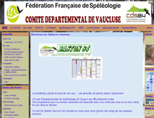 Tablet Screenshot of cds84.ffspeleo.fr