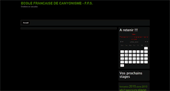 Desktop Screenshot of canyon.ffspeleo.fr